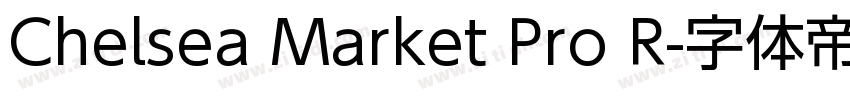 Chelsea Market Pro R字体转换